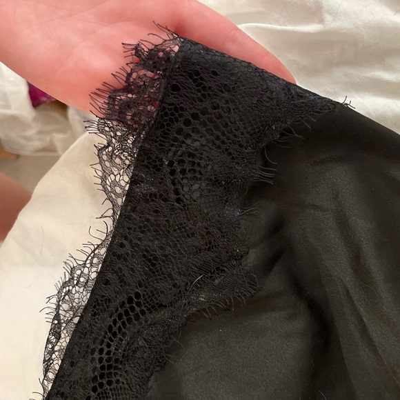 PLT BLACK SATIN DRESS - Picture 6 of 7